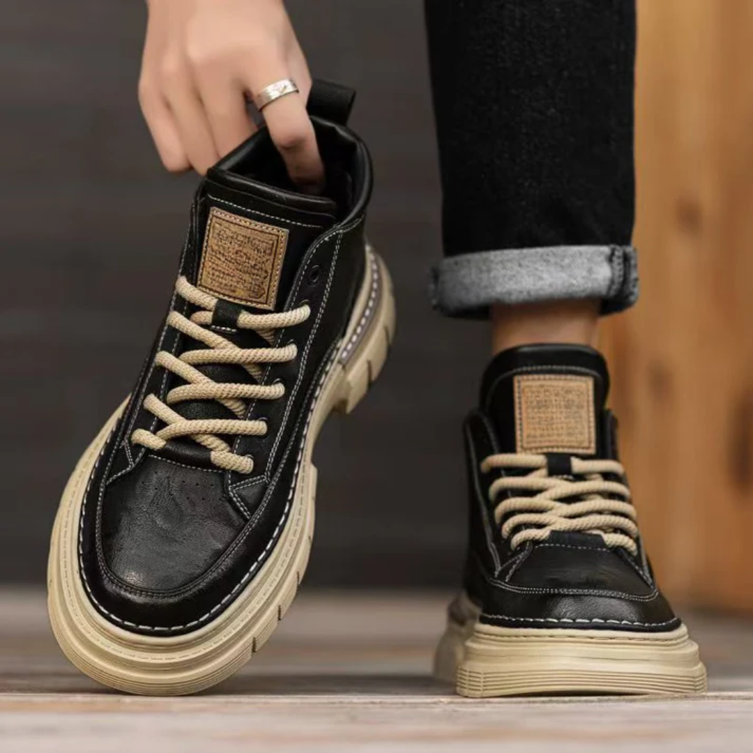 Botas de estilo británico en cuero