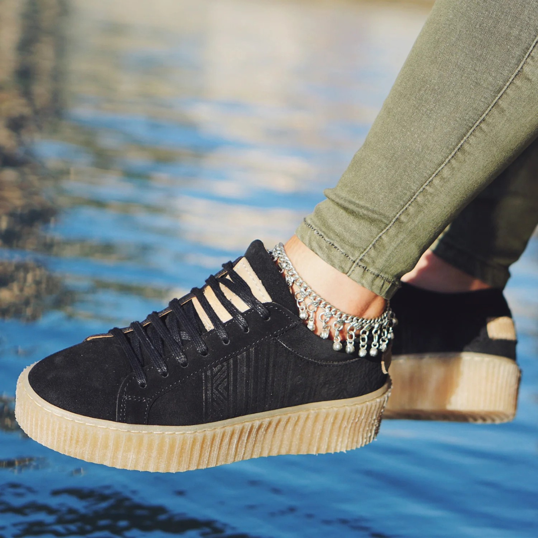 Zapatos ortopédicos con cordones para mujer