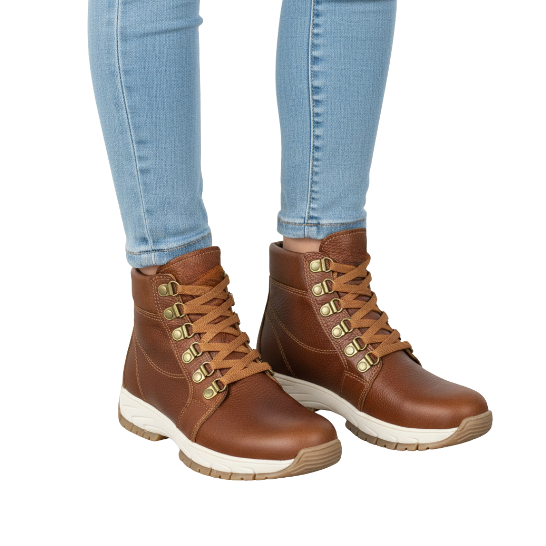 Botines casuales de cuero para mujer®