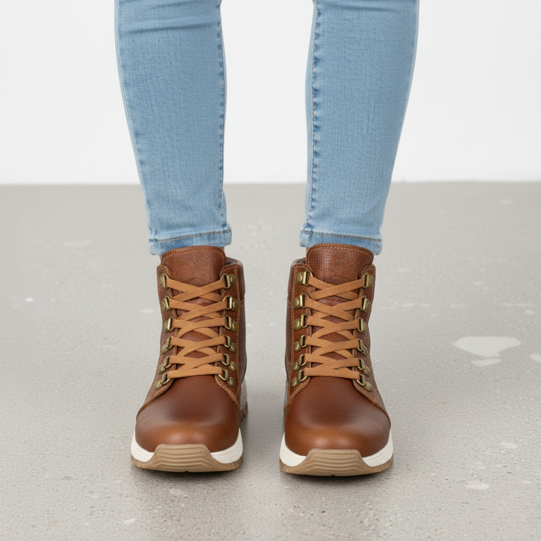 Botines casuales de cuero para mujer®