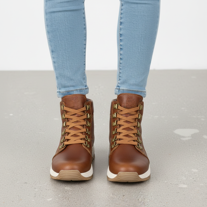 Botines casuales de cuero para mujer®