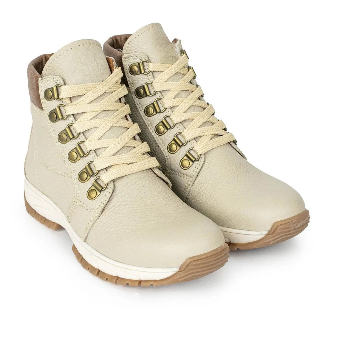 Botines casuales de cuero para mujer®