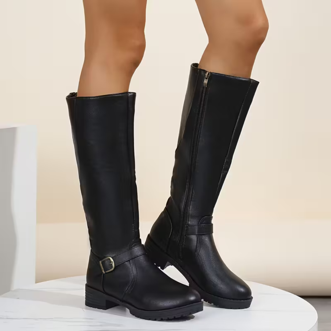 Botas Altas Botas Ortopédicas de Cuero Suave para Mujer®