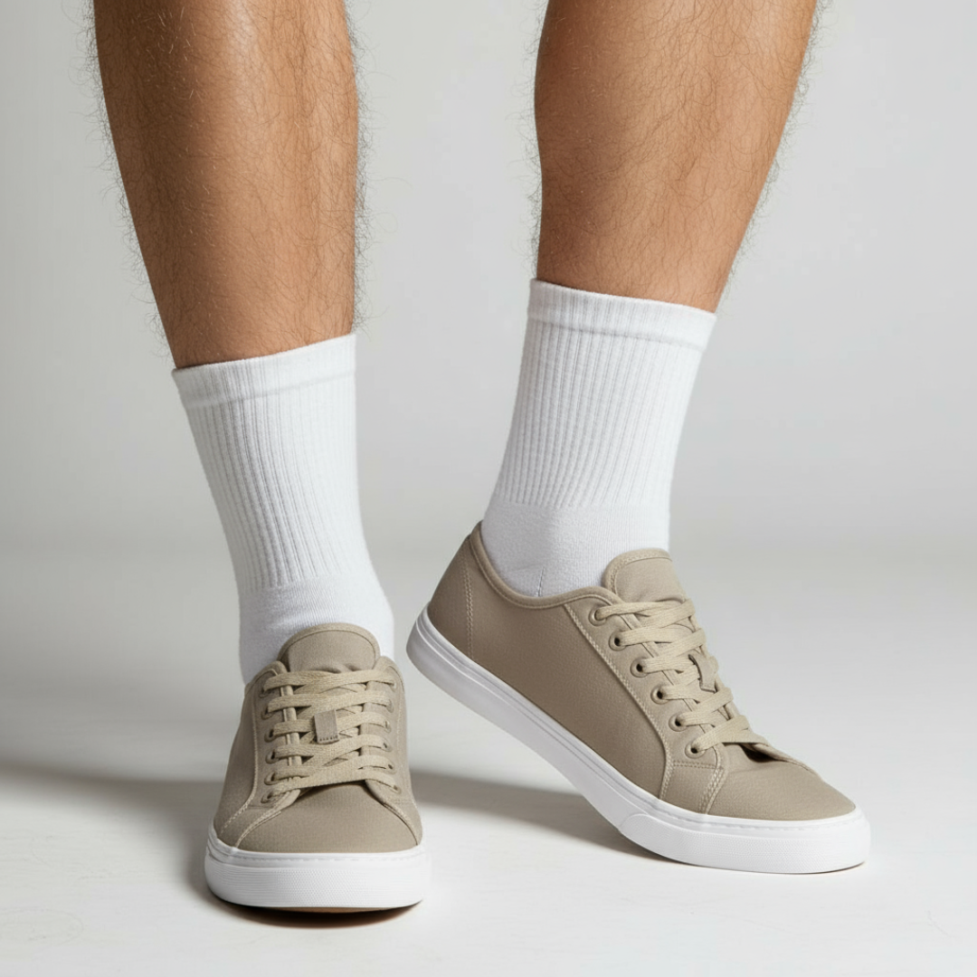 Zapatos de tela con suela baja antideslizante para hombre