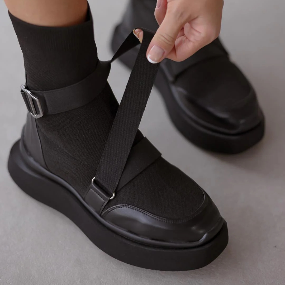 Botas de estilo moderno y ergonómico con ajuste elastico para mujer