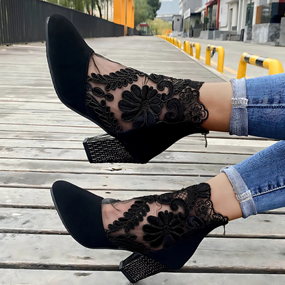 Botas de Encaje Elegante para Mujer