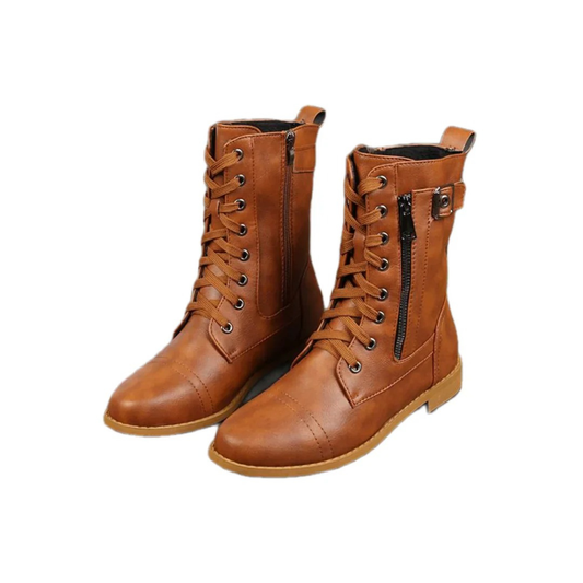 Botas de Estilo Clásico con Plataforma y Suela Robusta para Mujer