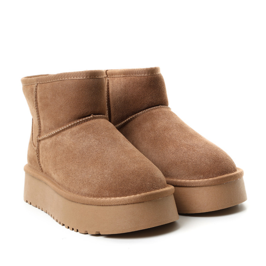 Botín Elegante de Piel Genuina con Máximo Confort Térmico Para Mujer