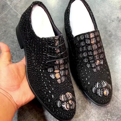 Zapatos ortopédicos de cuero elegantes para hombre