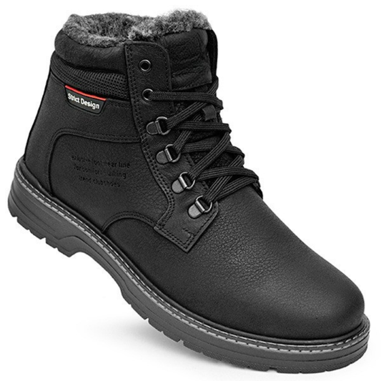 Botas de Invierno en Cuero Natural