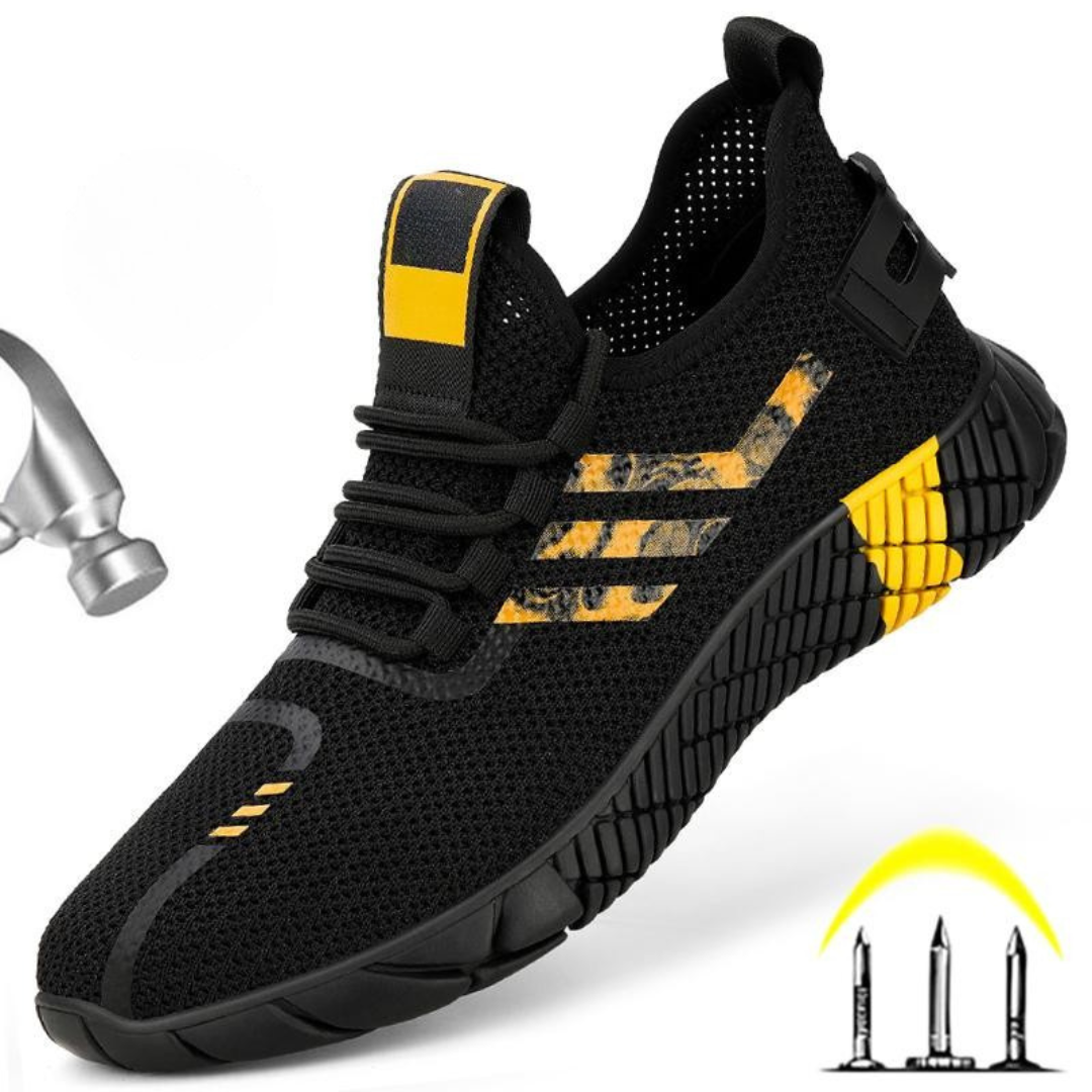 Calzado deportivo de seguridad con suela de goma para hombre