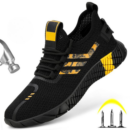 Calzado deportivo de seguridad con suela de goma para hombre