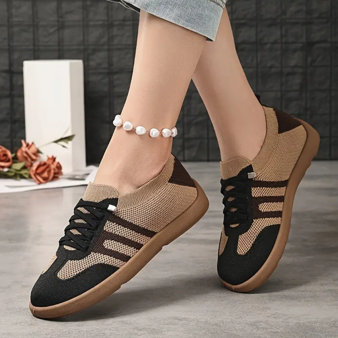 Zapatos slip-on transpirables con suela flexible y ergonomica para mujer