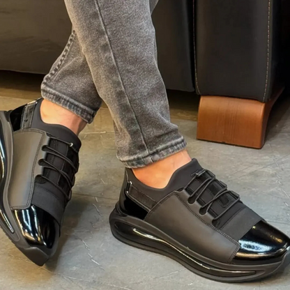 Zapatos de piel para hombre con cordones ajustables