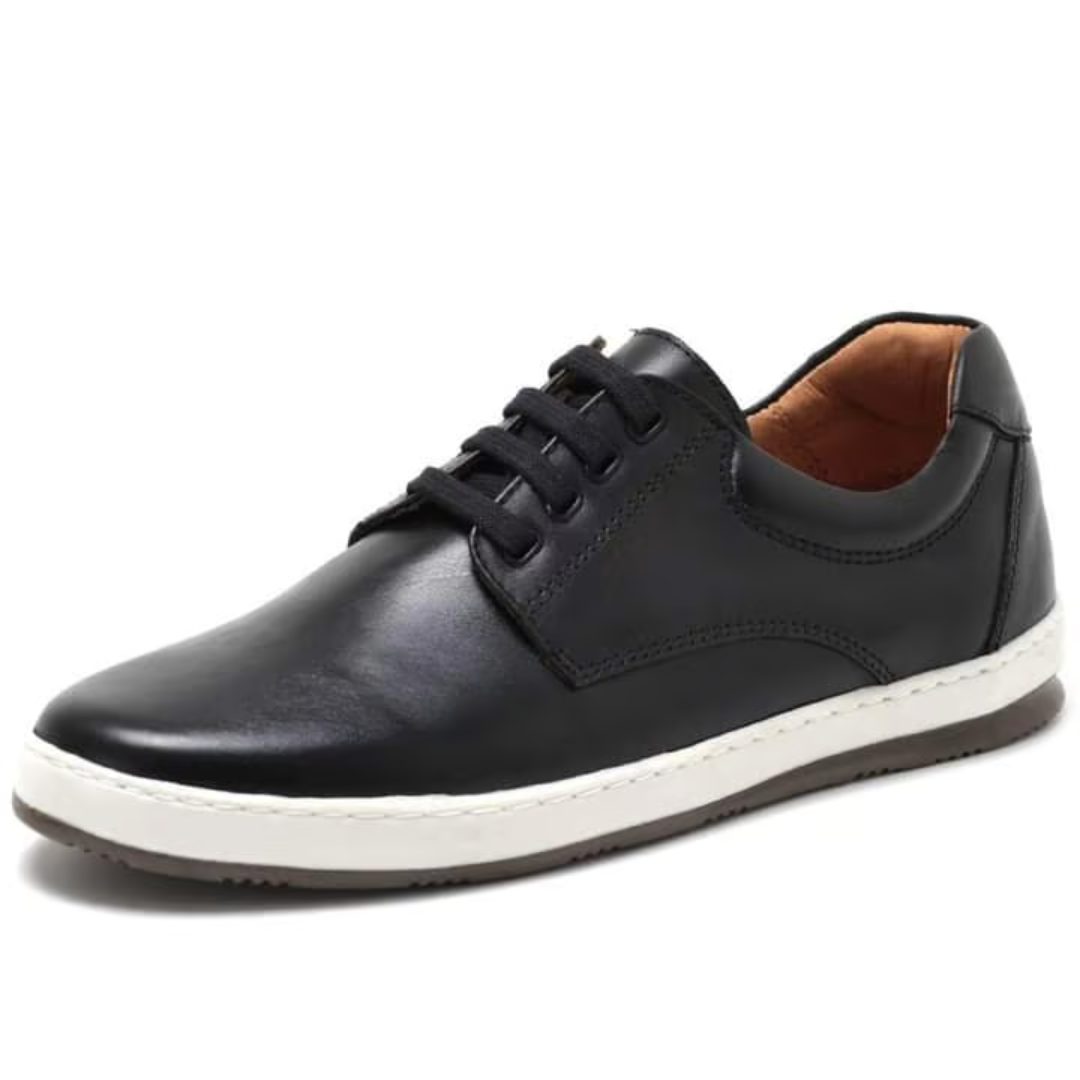 Zapatos Ergonómicos de Cuero Liso para Hombre
