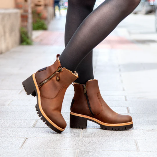 Botín de Tacón para Mujer con Forro Cálido y Diseño Clásico®