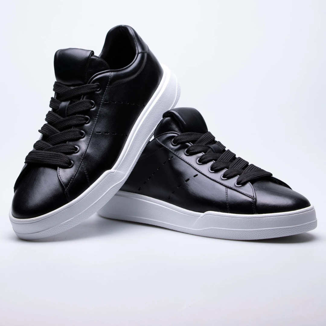 Zapatos urbanos de cuero y suela ortopédica para hombre