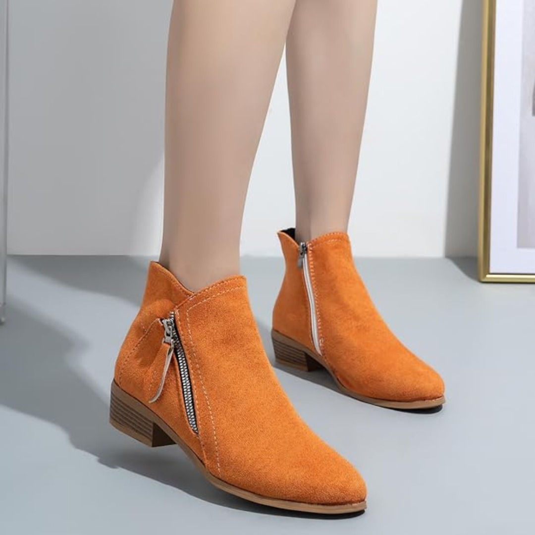 Botas de caña media para mujer con cremallera lateral®