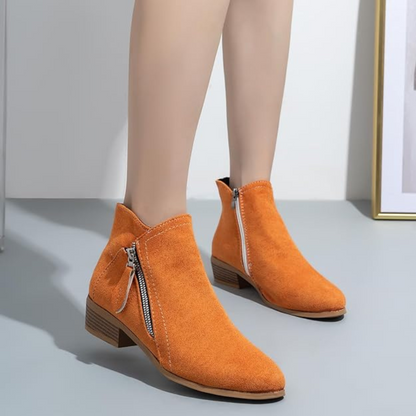 Botas de caña media para mujer con cremallera lateral®