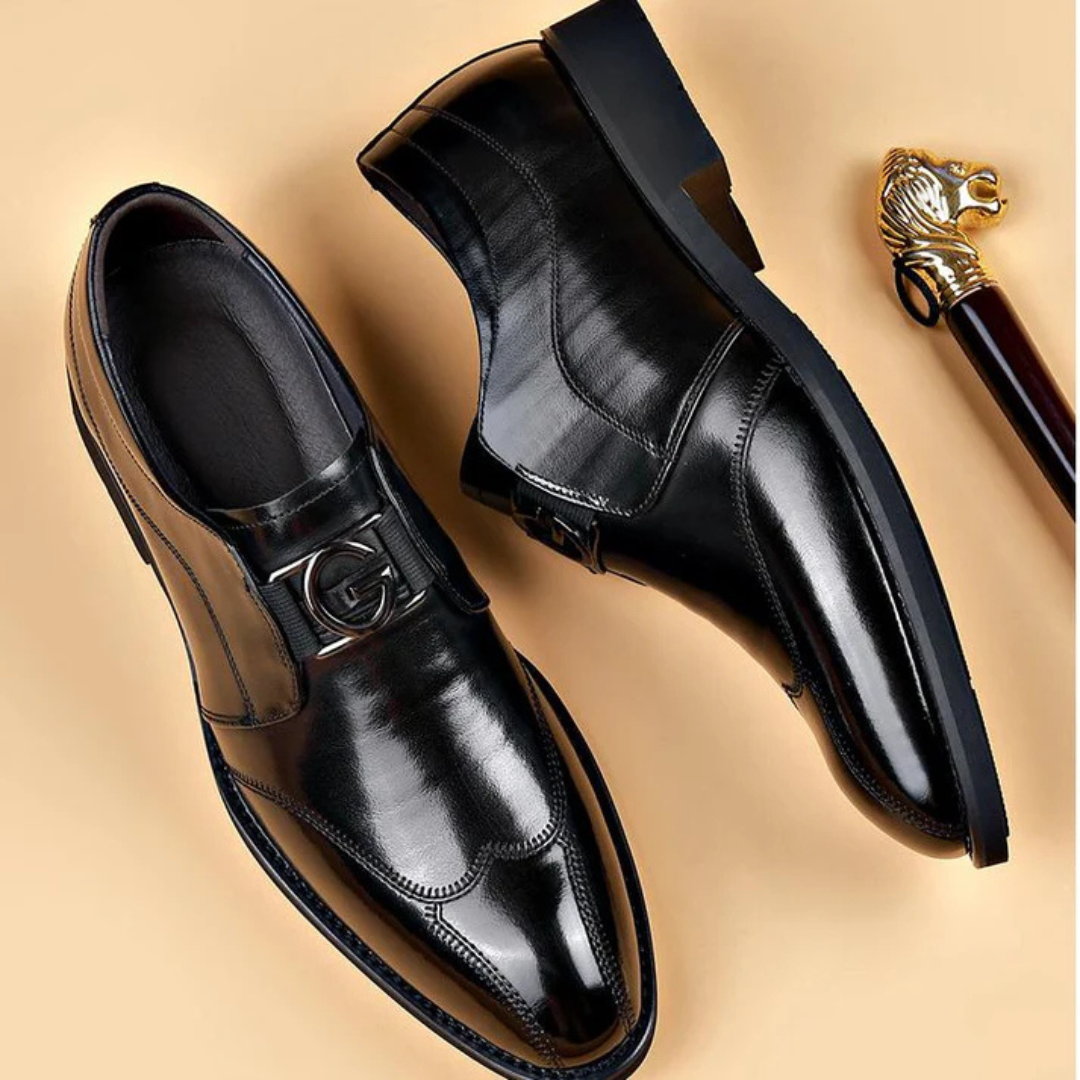 Zapatos formales de cuero genuino de alta calidad para hombre