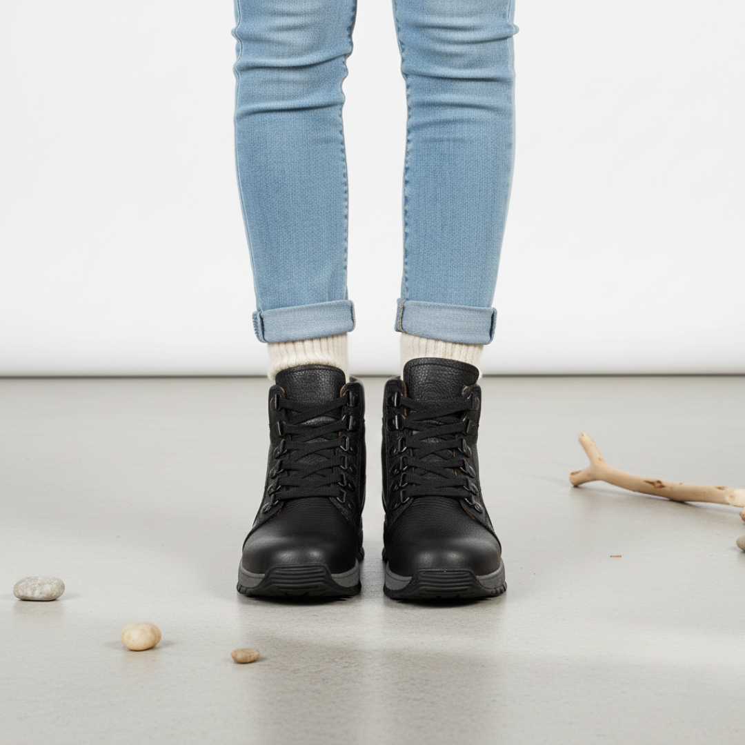 Botines casuales de cuero para mujer®