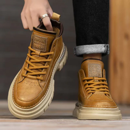 Botas de estilo británico en cuero