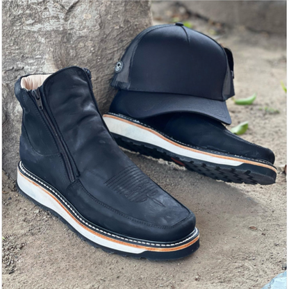 Botas Retro con Punta Cuadrada para Hombre®