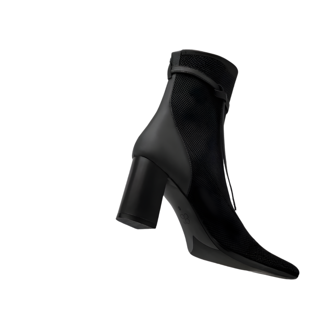 Botines AmberGlow de Tacón con Punta Cuadrada Para Mujer