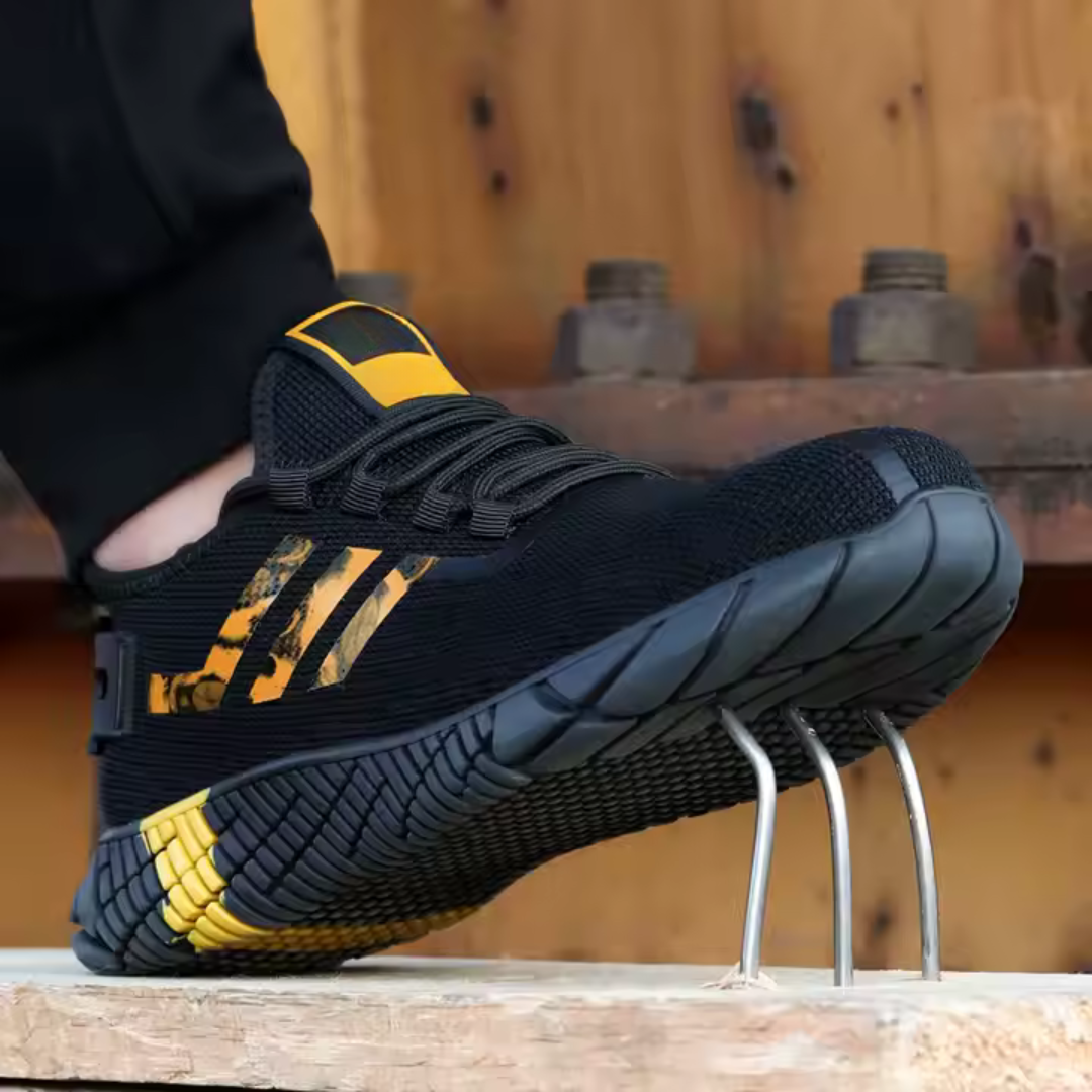 Calzado deportivo de seguridad con suela de goma para hombre