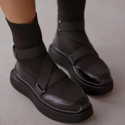 Botas de estilo moderno y ergonómico con ajuste elastico para mujer