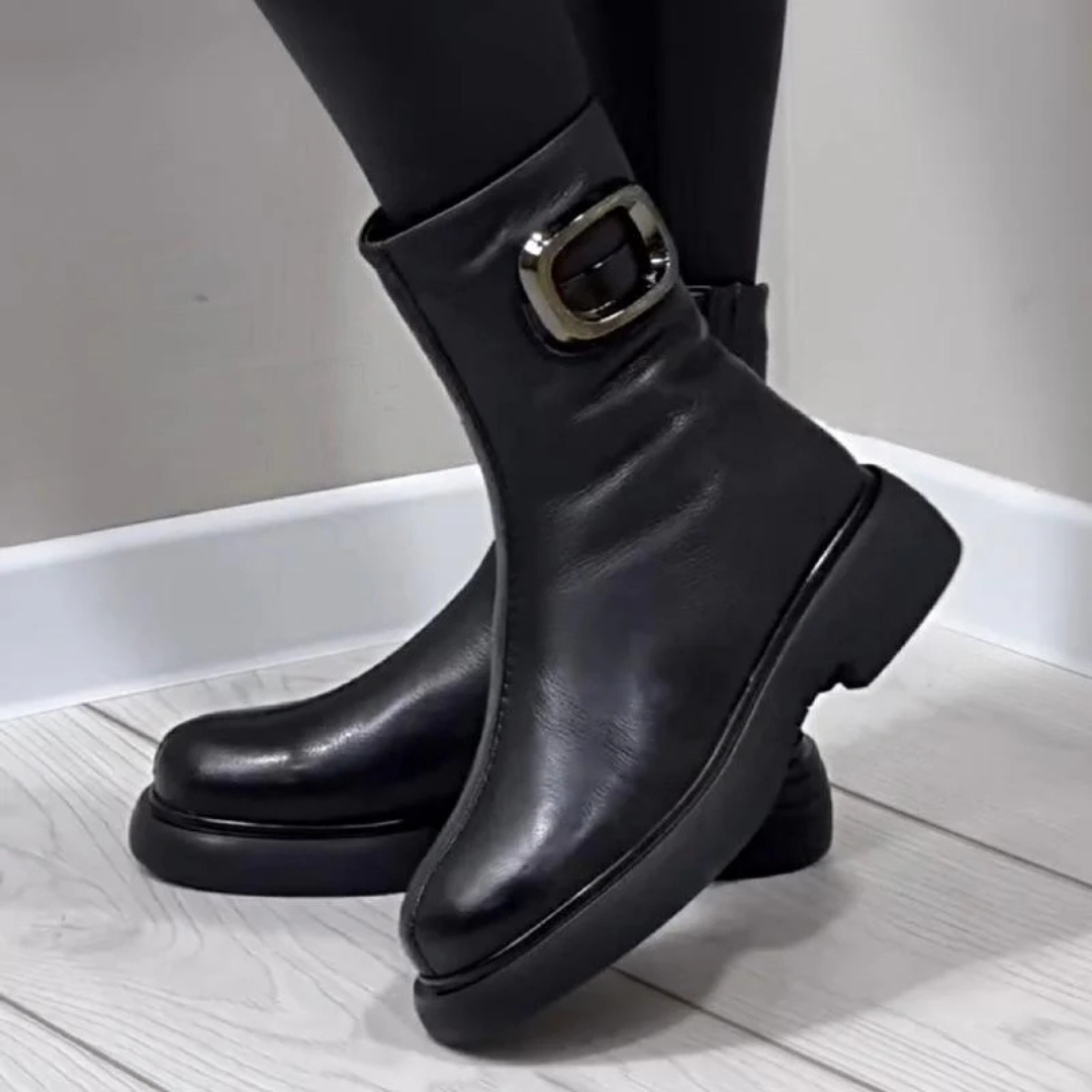 Botas de cuero cálidas para mujer®
