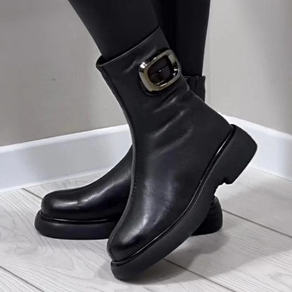 Botas de cuero cálidas para mujer®