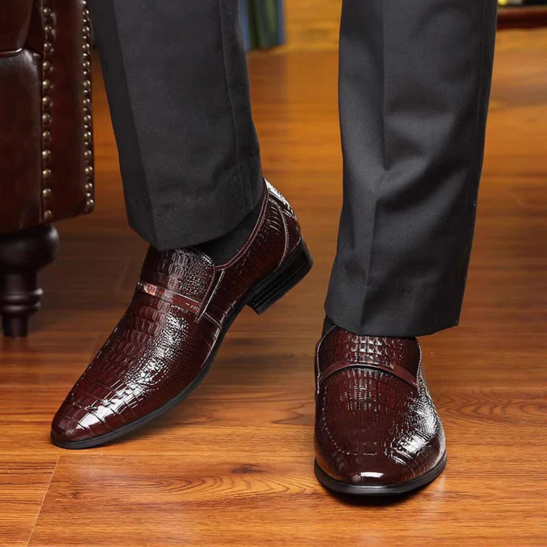 Cómodos y lujosos zapatos de cuero para hombre