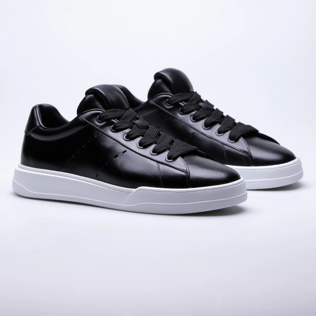 Zapatos urbanos de cuero y suela ortopédica para hombre