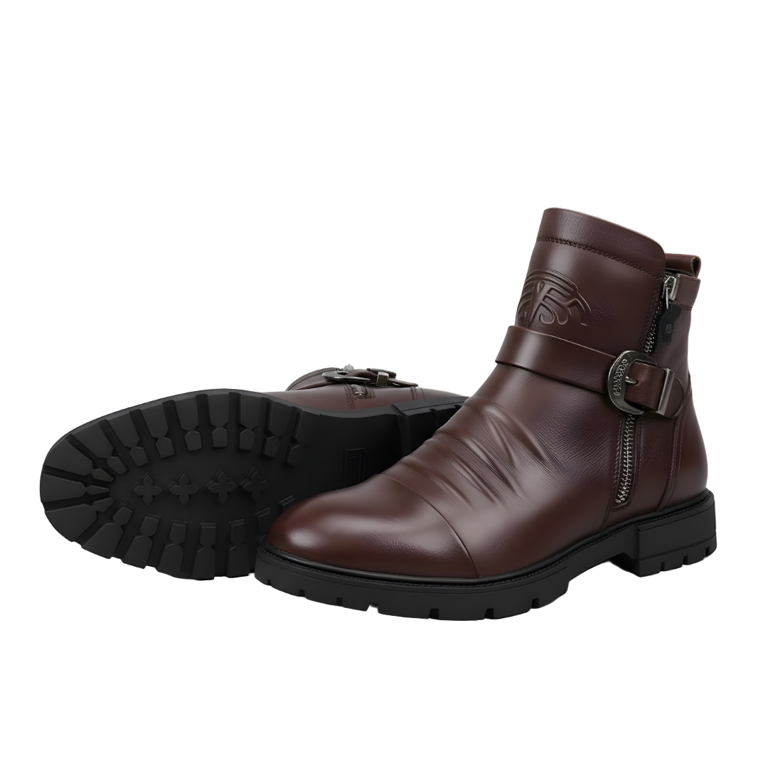 Botas de cuero con estilo elegante y moderno para hombre®
