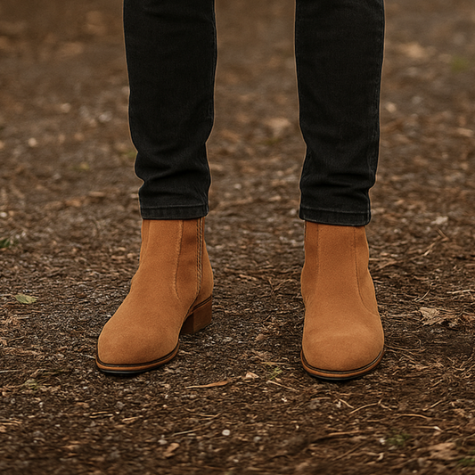 Botas Cortas en Ante de Hombre