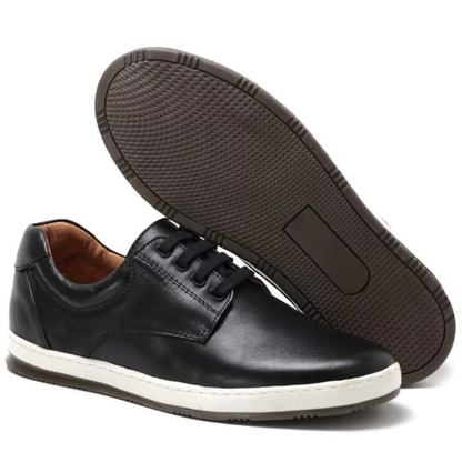 Zapatos Ergonómicos de Cuero Liso para Hombre