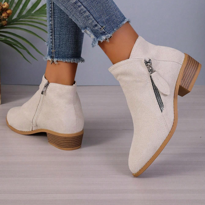 Botas de caña media para mujer con cremallera lateral®