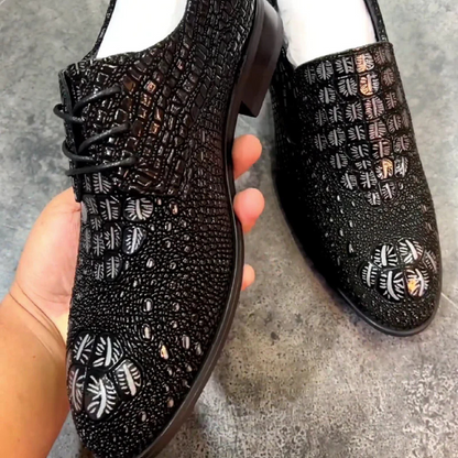 Zapatos ortopédicos de cuero elegantes para hombre