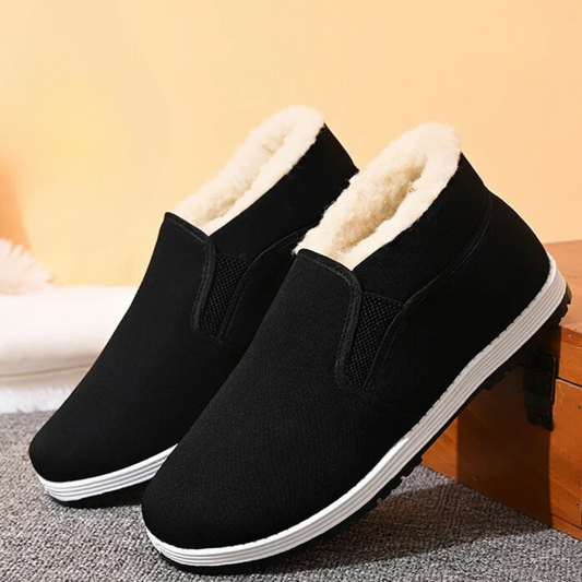 Zapatos ortopédicos cómodos y fáciles de calzar con felpa