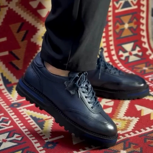 Zapatos ortopédicos de cuero para hombre