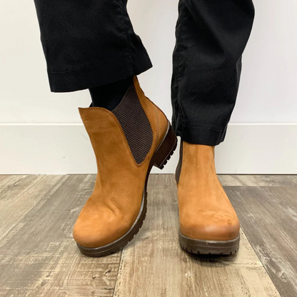 Botas de Cuero con Suelas Resistentes para Mujer