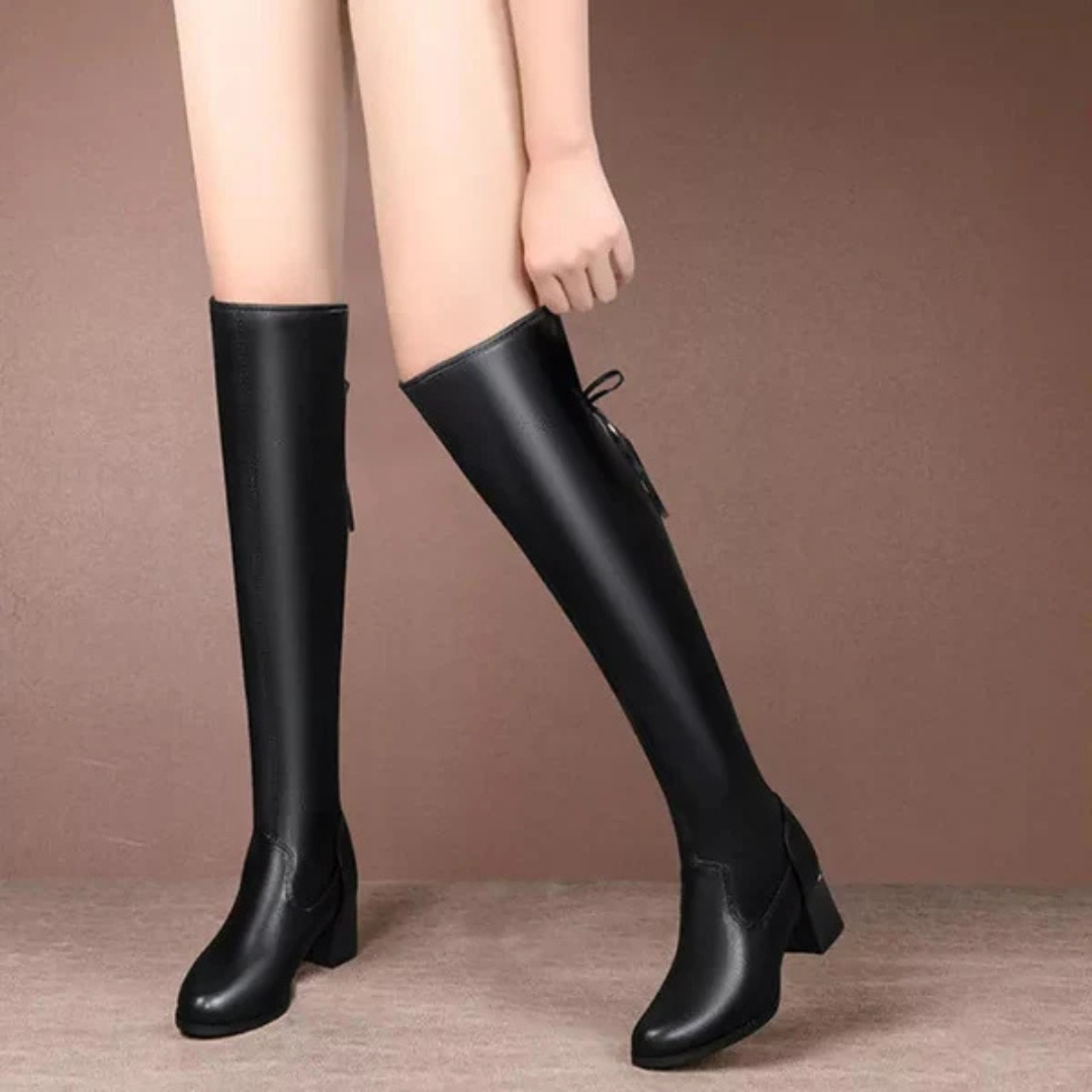 Botas largas elásticas para mujer