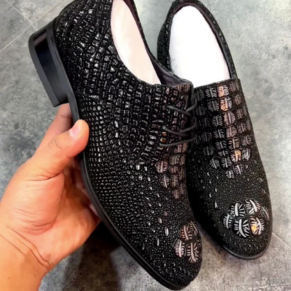 Zapatos ortopédicos de cuero elegantes para hombre