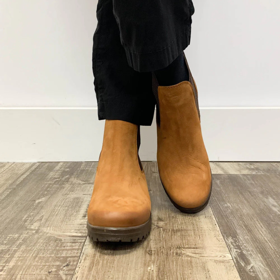 Botas de Cuero con Suelas Resistentes para Mujer