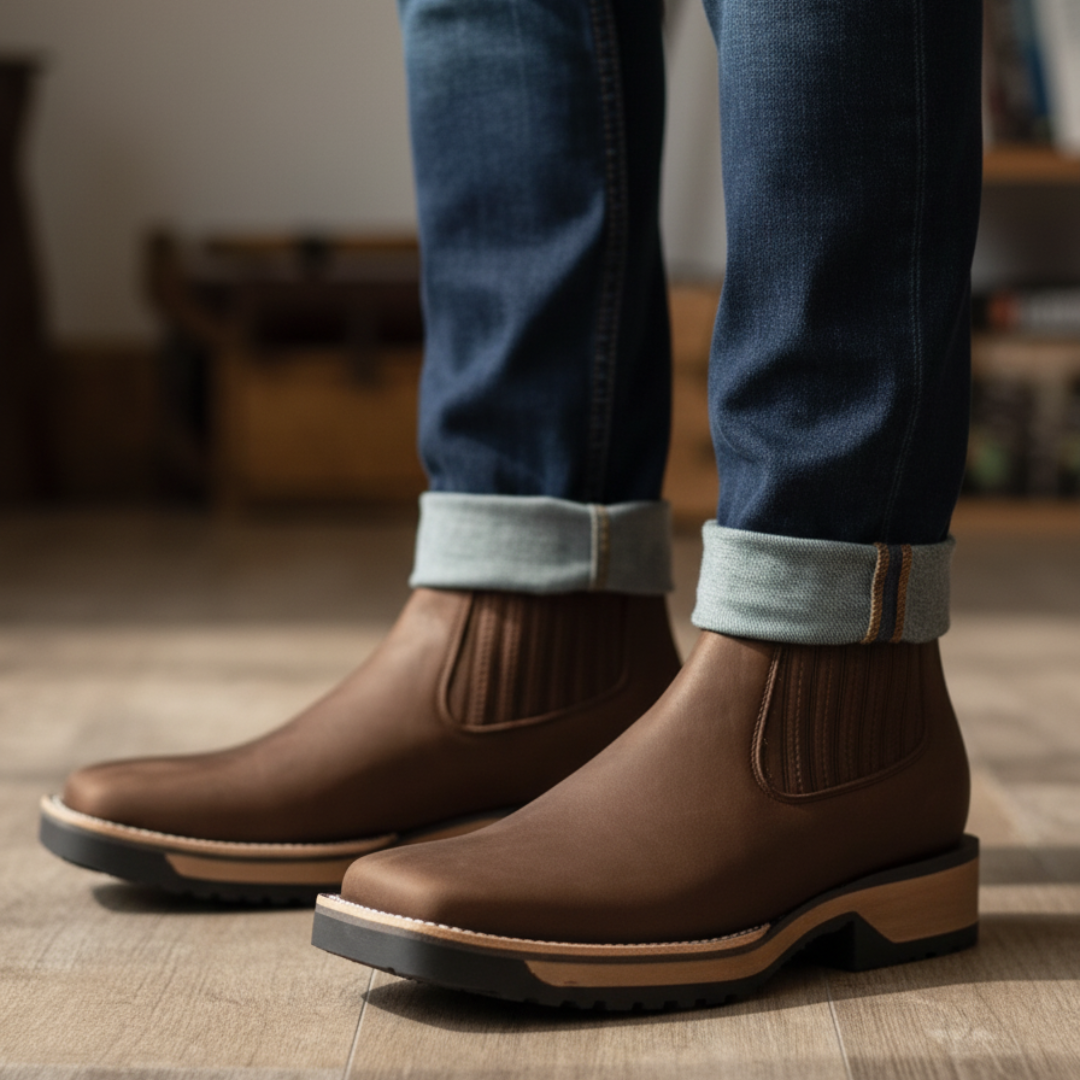 Botas Vaqueras de Cuero para Hombre