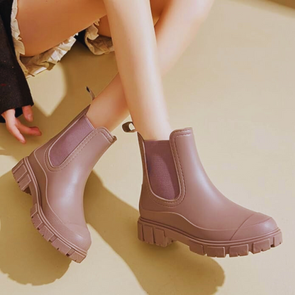 Botas impermeables para mujer con suela antideslizante