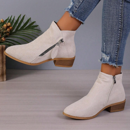 Botas de caña media para mujer con cremallera lateral®