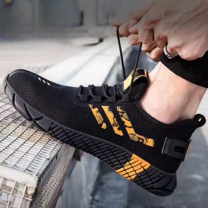 Calzado deportivo de seguridad con suela de goma para hombre