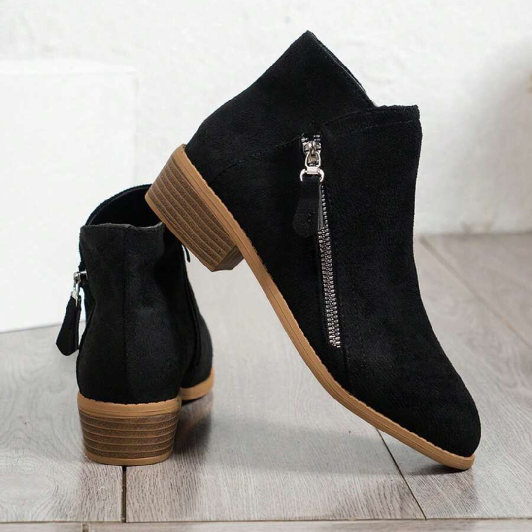 Botas de caña media para mujer con cremallera lateral®